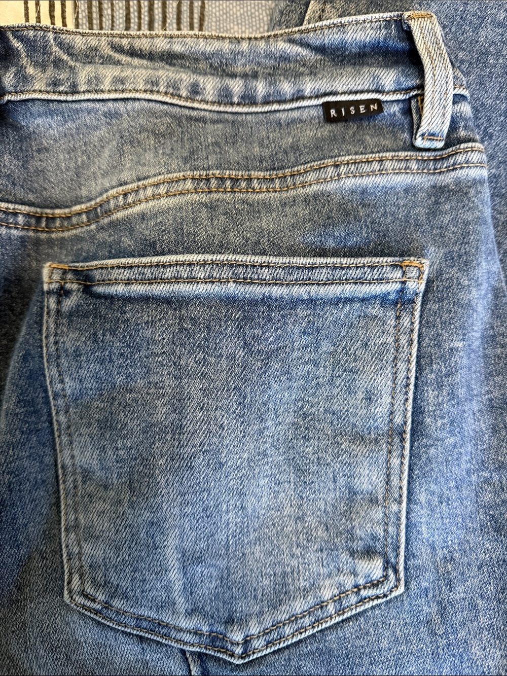Wide-Leg Paneled Jeans in Light Blue Denim New without tags Never worn - Picture 8 of 9